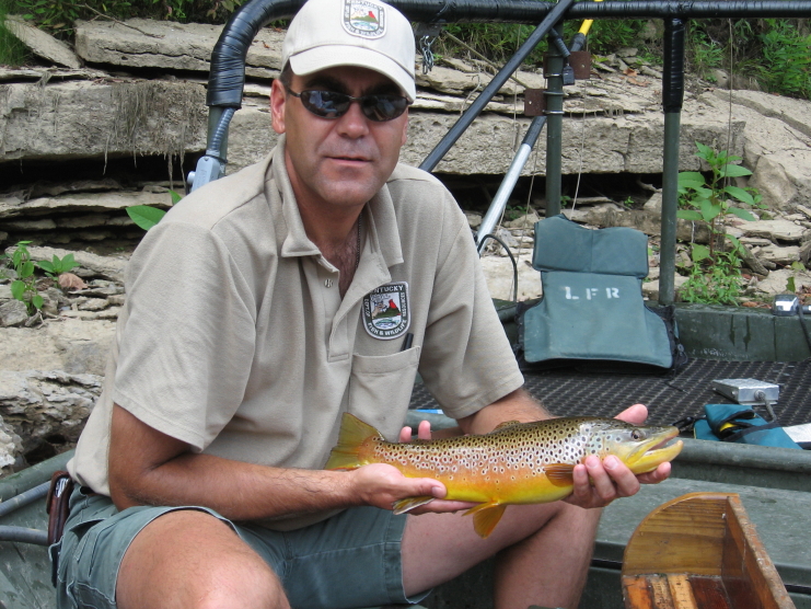 Brown Trout Stockings Expand in Lakes Greenbo Lake joins Cannon Creek and  Fagan Branch lakes